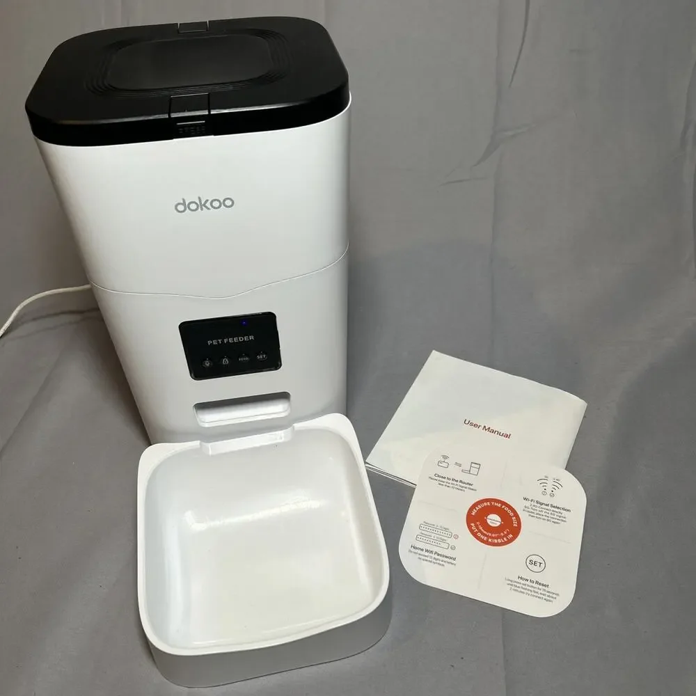 Dokoo Automatic Cat Feeders, App Control Smart Pet Food Dispenser W/portion DU3L